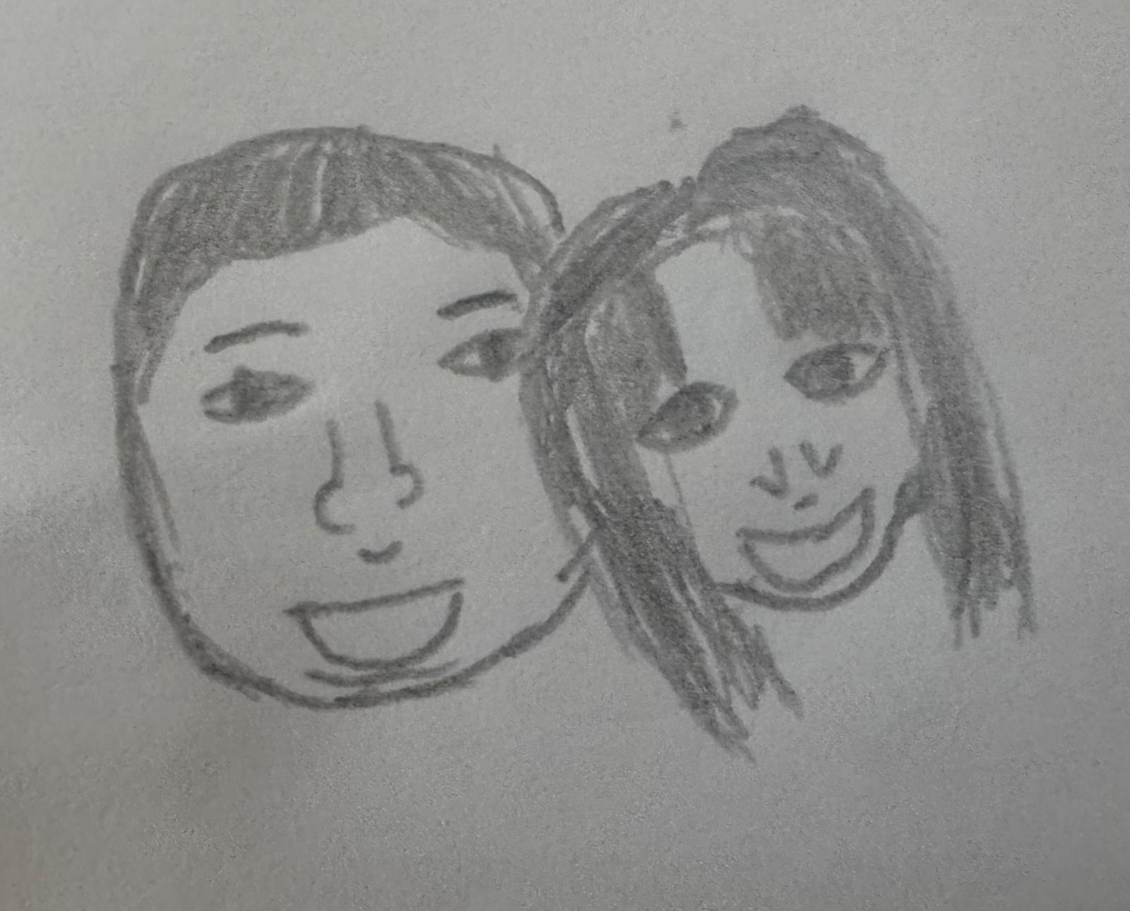 Drawing of a couple